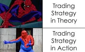 Trading strategy in theory vs action l Stock Market latest Memes 2022