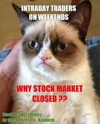 Intraday traders on weekend l Stock Market latest Memes 2022