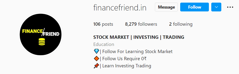 best Indian stock market Instagram Account you should follow, who is the best Indian Stock market Instagram, which stock market account on Instagram we need to Follow to get updated .