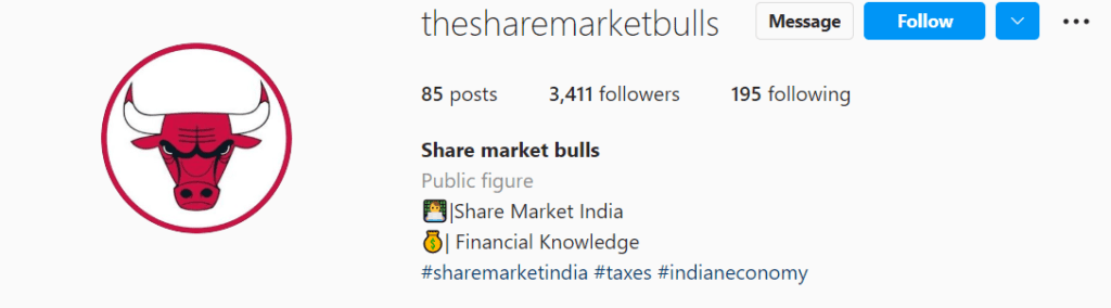 best Indian stock market Instagram Account you should follow, who is the best Indian Stock market Instagram, which stock market account on Instagram we need to Follow to get updated .