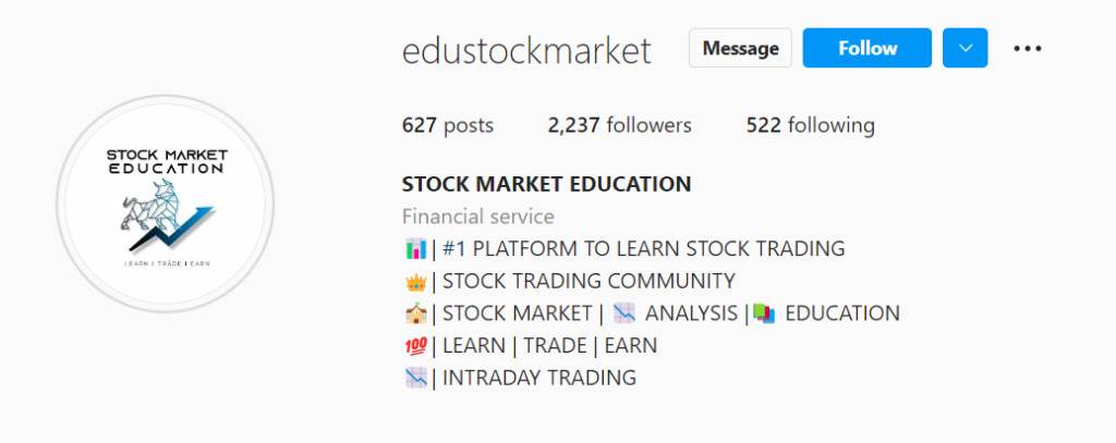 best Indian stock market Instagram Account you should follow, who is the best Indian Stock market Instagram, which stock market account on Instagram we need to Follow to get updated .