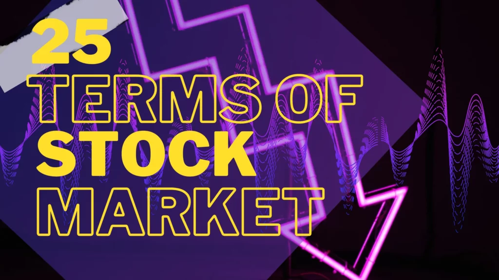 Learning sharks stock market Institute , 25 terms of stock market stock market related words