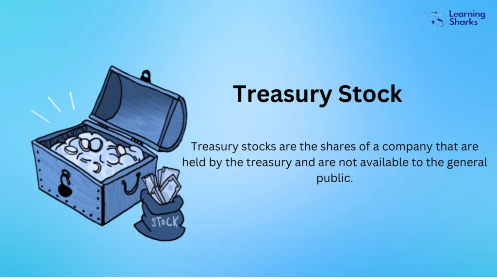 Treasury stocks are the portion of a company's shares that are held by its treasury and not available to the public.
