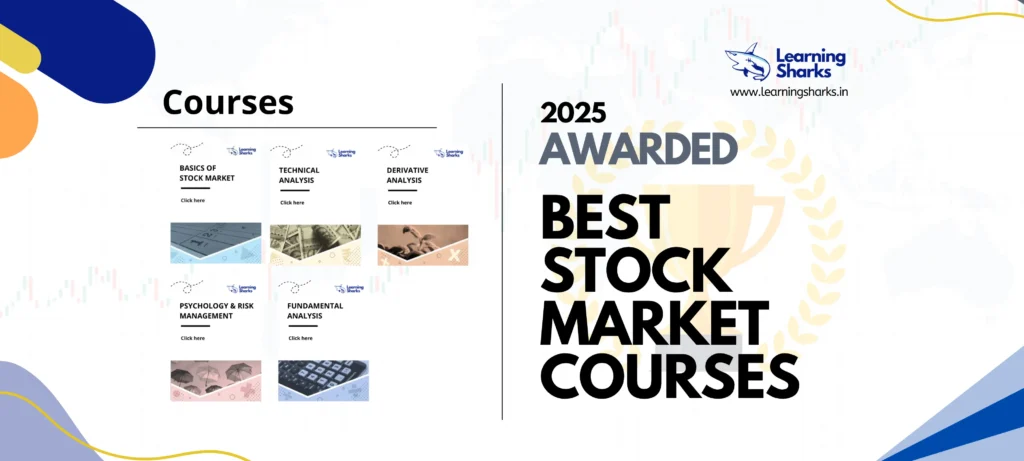 Image showcasing the best awarded stock market courses of 2025 with highlights on trading, investing, and financial education programs